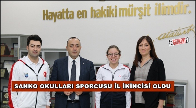 SANKO Okulları öğrencisi ikinci