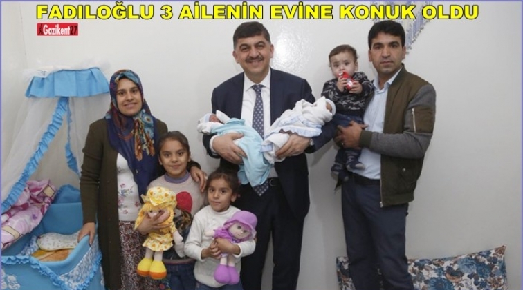 3 ailenin evine konuk oldu