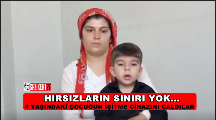 4 yaşındaki engellinin işitme cihazını çaldılar!