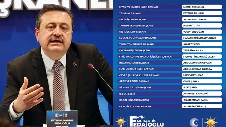 Ak Parti Gaziantep’te yeni icra kurulu belli oldu