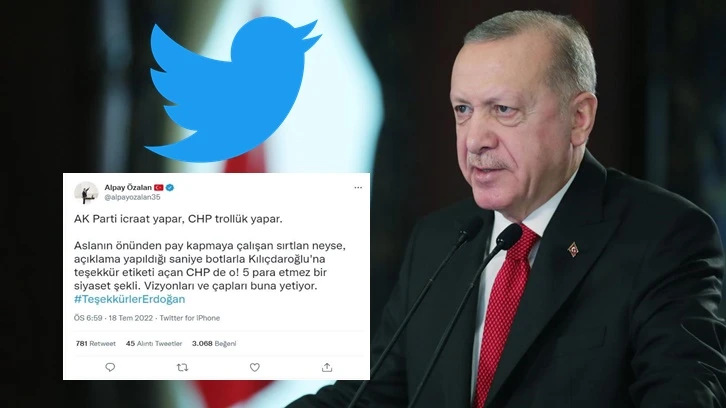 AKP'den karşı hamle: "Teşekkürler Erdoğan"