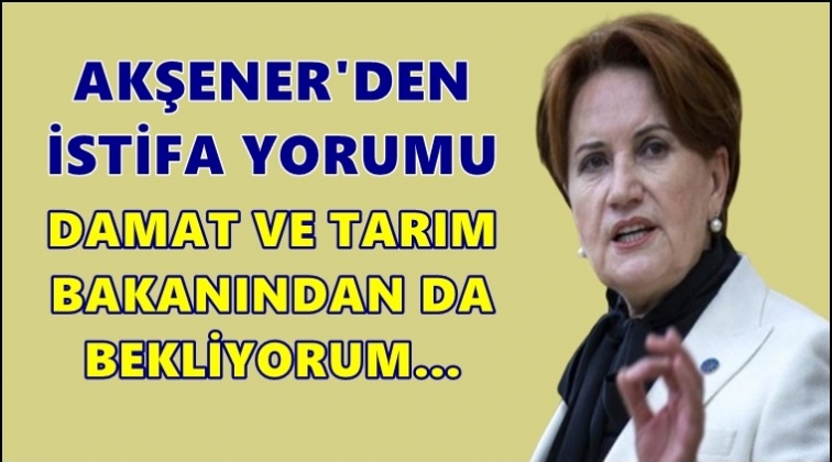 Akşener, Soylu’nun istifasını değerlendirdi!