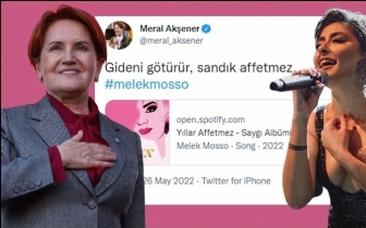 Akşener'den Melek Mosso'ya destek...