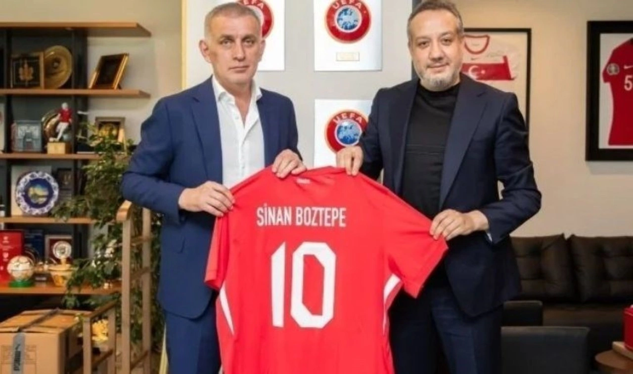 Antalyaspor Başkanı Sinan Boztepe'den İbrahim Hacıosmanoğlu'na ziyaret