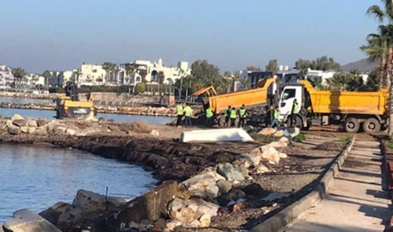 Askeri liman projesinin inşaatı tepkilere karşın hızla sürüyor: Turgutreis’te acele var