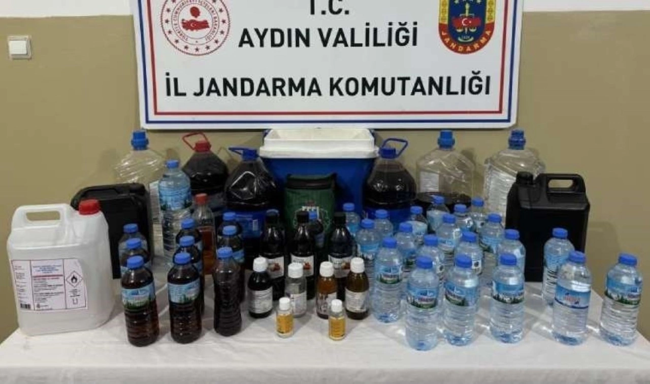 Aydın’da sahte içki imalathanesine baskın