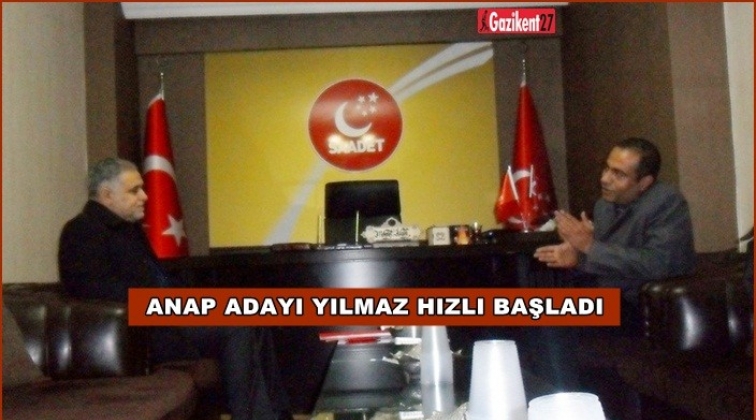 Aydın Yılmaz, Saadet Partisi’ni ziyaret etti