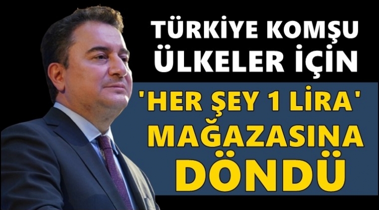 Babacan: Her şey 1 lira mağazasına döndük!