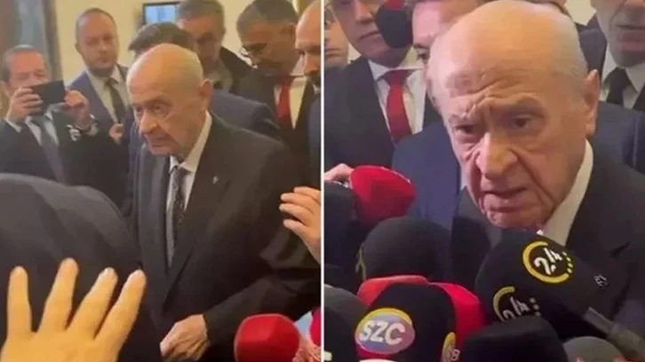 Bahçeli, “Erdoğan ile görüş ayrılığı” sorusuna sinirlendi; gazeteciye "Mesleği bırak" dedi