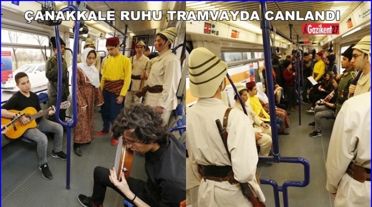 Çanakkale Ruhu tramvayda canlandı