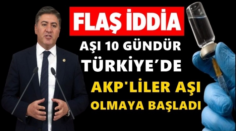 CHP'li Emir'den flaş aşı iddiası!