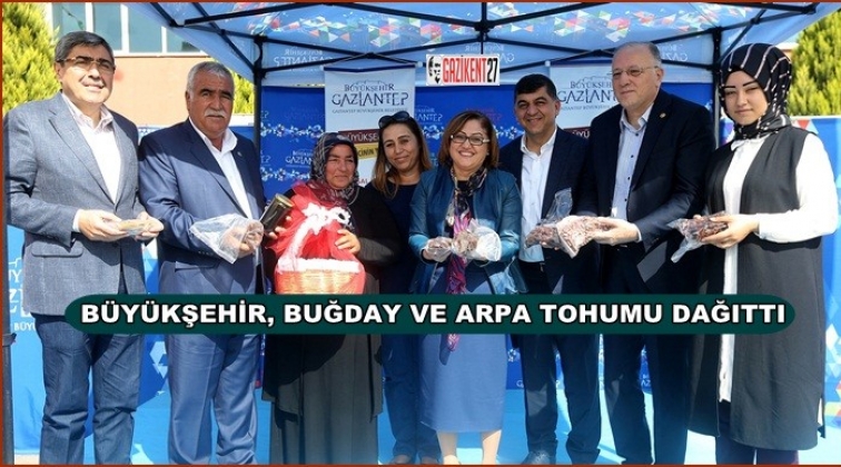 Çiftçiye 150 ton buğday 50 ton arpa tohumu