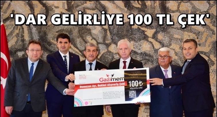 Dar gelirlilere 100 TL alışveriş çeki...