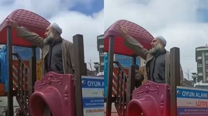 Depremde parka sığınan vatandaşlara bağırdı: Allah'a dönün!