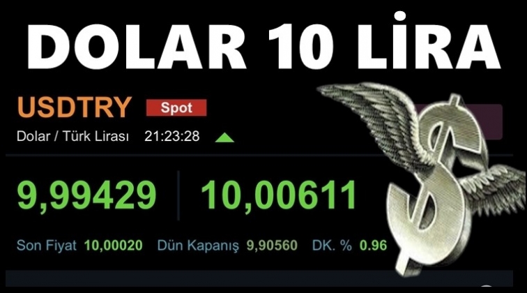 1 Dolar ilk kez 10 liraya ulaştı!..