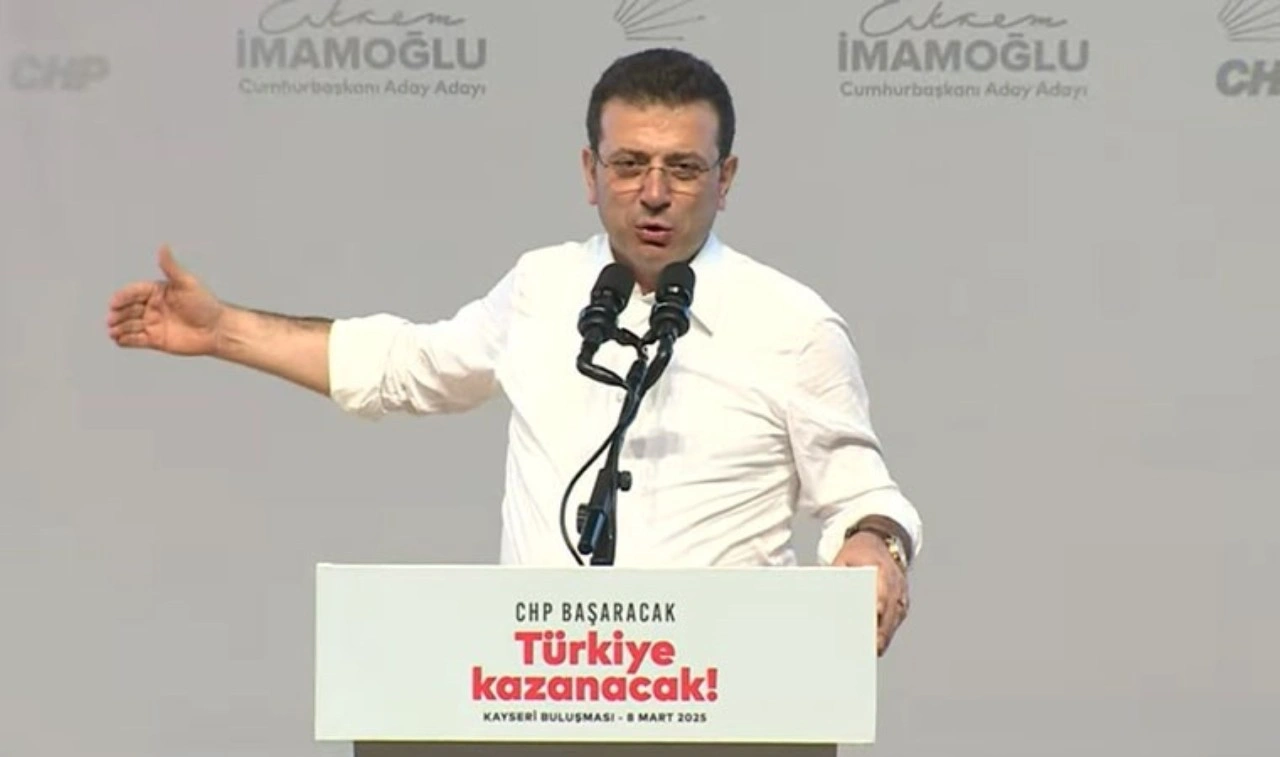 Ekrem İmamoğlu Kayseri'de konuşuyor: 'Hedefimiz belli...'