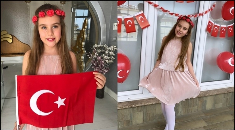 Elif Naz’ın 23 Nisan coşkusu