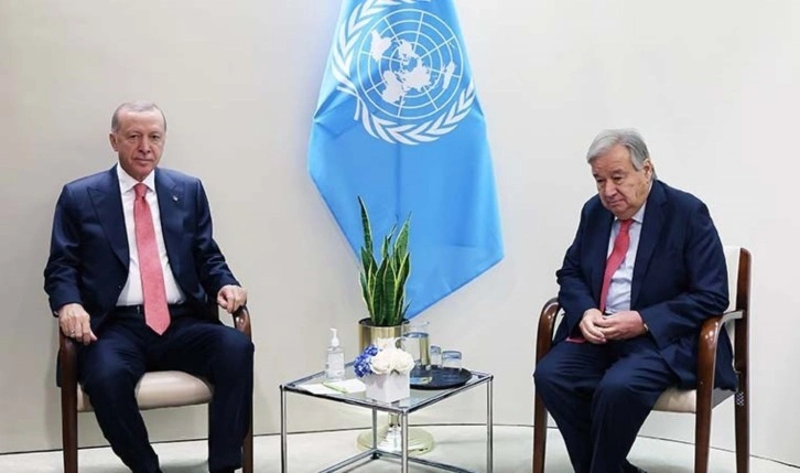 Erdoğan'dan Guterres'e: 'KKTC’nin devlet olarak tanınması çözümün anahtarı olacak