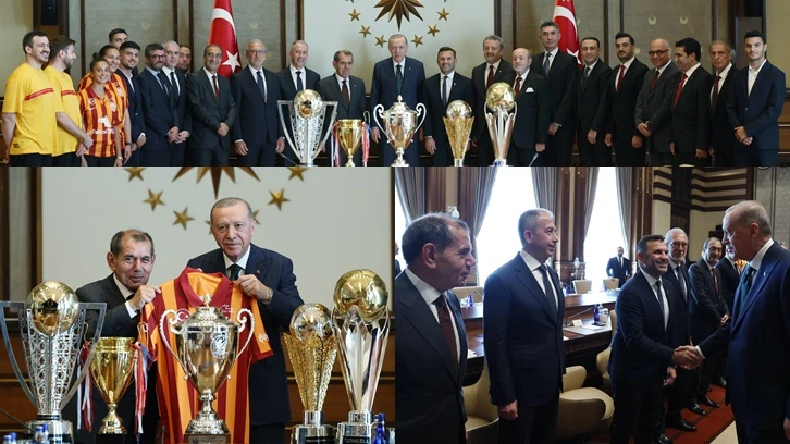 Galatasaray'dan Cumhurbaşkanı Erdoğan'a ziyaret