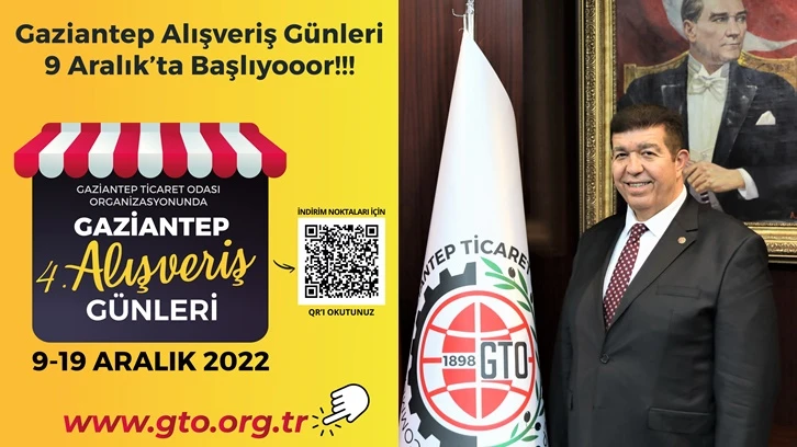 Gaziantep Alışveriş Günleri 9 Aralık’ta başlıyor.