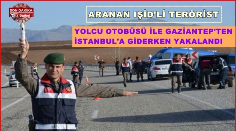 Gaziantep'ten bindiği otobüste yakalandı