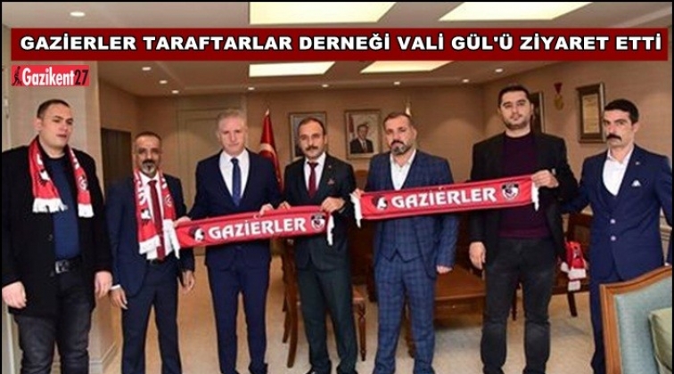 Gazierler Taraftarlar Derneği'nden Vali Gül'e ziyaret