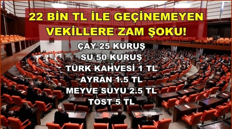 Geçinemeyen vekillere zam şoku!