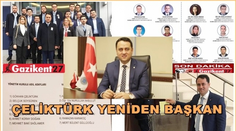 İMO'da Çeliktürk güven tazeledi