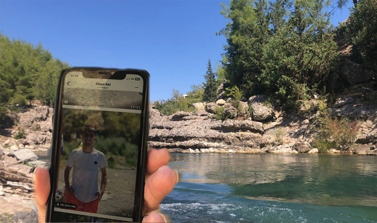 Irmakta 1,5 aydır aranan gencin suya girmeden hemen önceki fotoğrafları ortaya çıktı