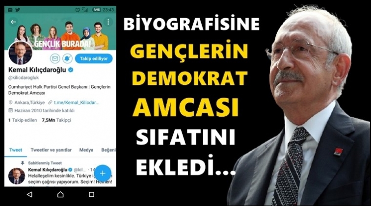 Kılıçdaroğlu biyografisine yeni bir bilgi ekledi!