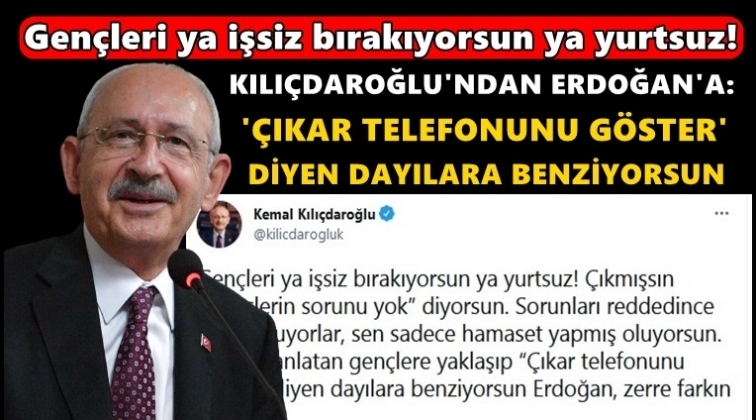 Kılıçdaroğlu'ndan Erdoğan'a yurt yanıtı...