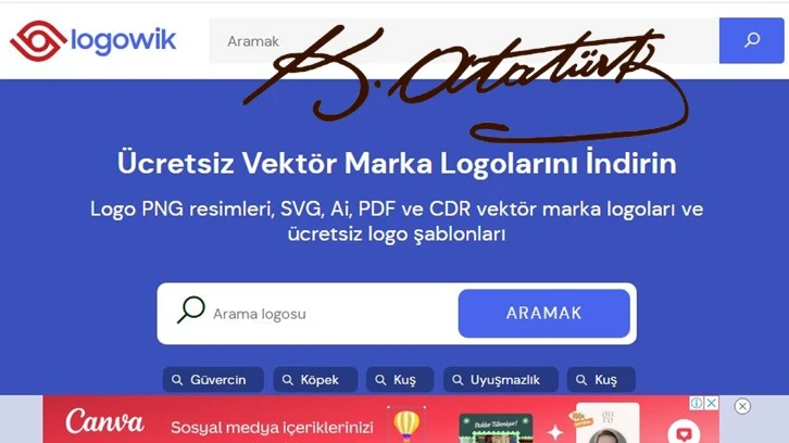 Logowik.com'dan Büyük Başarı: Atatürk’ün İmzası En Çok İndirilen Vektörel Dosya Oldu!