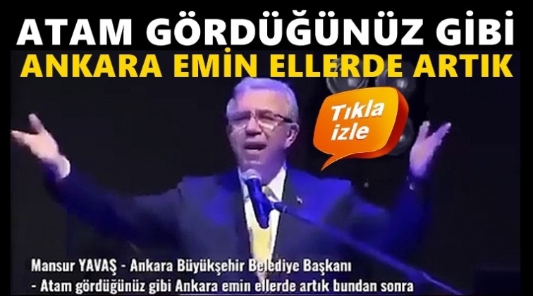 Mansur Yavaş’ın konuşması gündem oldu!..