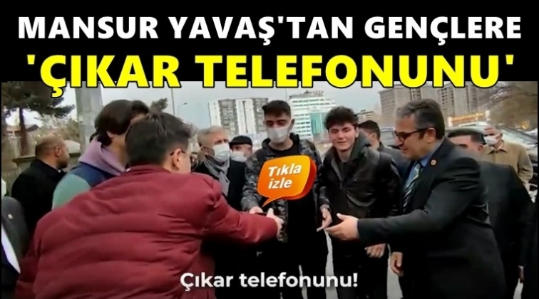 Mansur Yavaş'tan gençlere: Çıkar telefonunu...