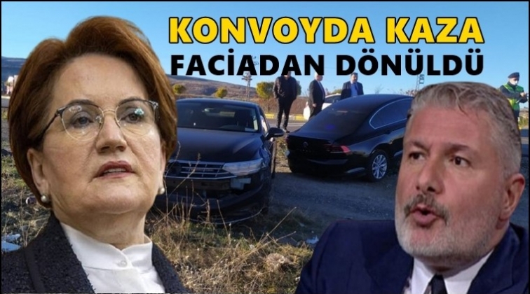 Meral Akşener’in konvoyunda kaza!