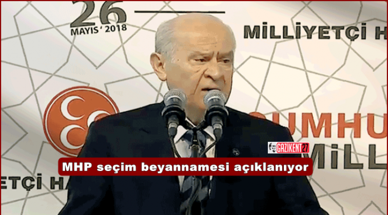 MHP seçim beyannamesi açıklanıyor