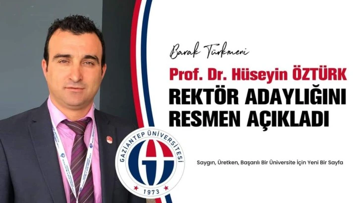 Prof. Dr. Hüseyin Öztürk rektör adaylığını açıkladı