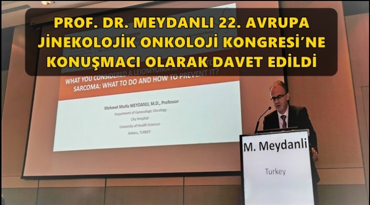 Prof. Dr. Meydanlı kongreye davet edildi