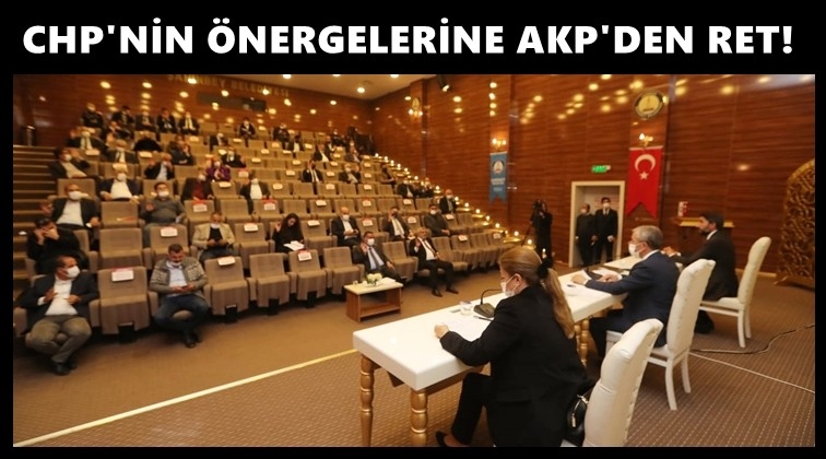 CHP'nin 5 önergesine de ret!