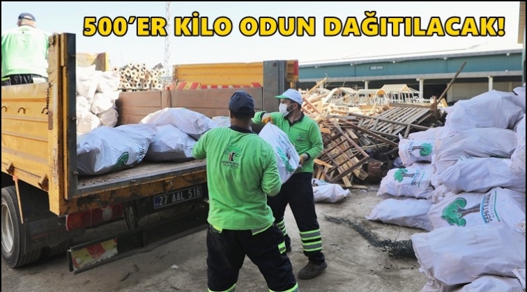 Şehitkamil'den bin aileye 500’er kilo odun!..