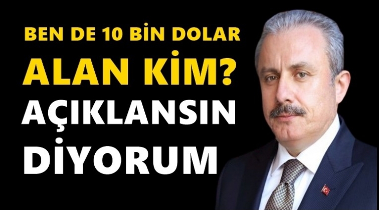 Şentop'tan '10 bin dolar alan siyasetçi' açıklaması