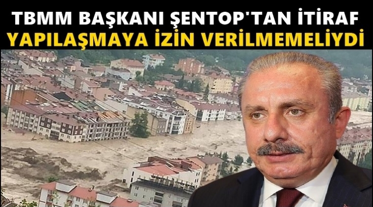 Şentop'tan itiraf: Yapılaşmaya izin verilmemeliydi