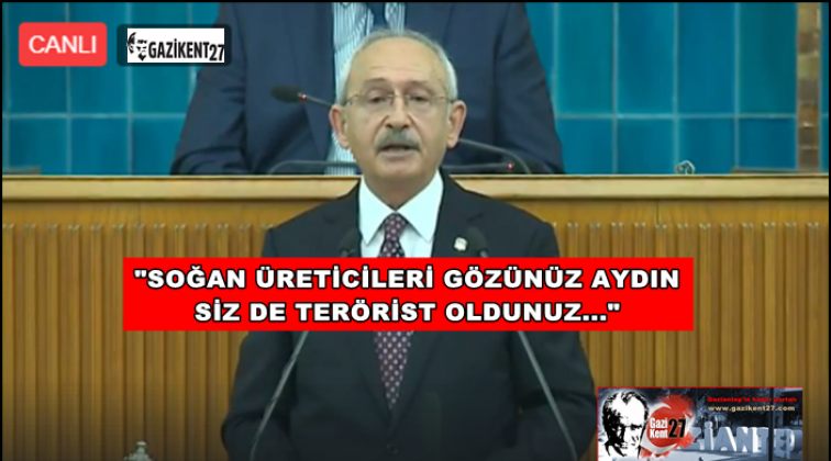 Soğan üreticilerinin gözü aydın, siz de terörist oldunuz