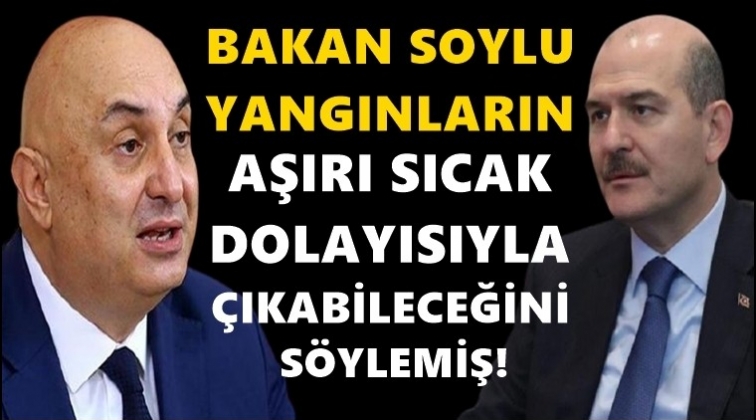 Soylu'dan yangınlarla ilgili ilginç yorum...