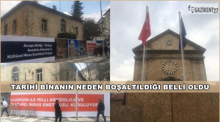 Tarihi binanın neden boşaltıldığı anlaşıldı