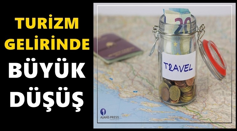 Turizm gelirinde büyük düşüş!