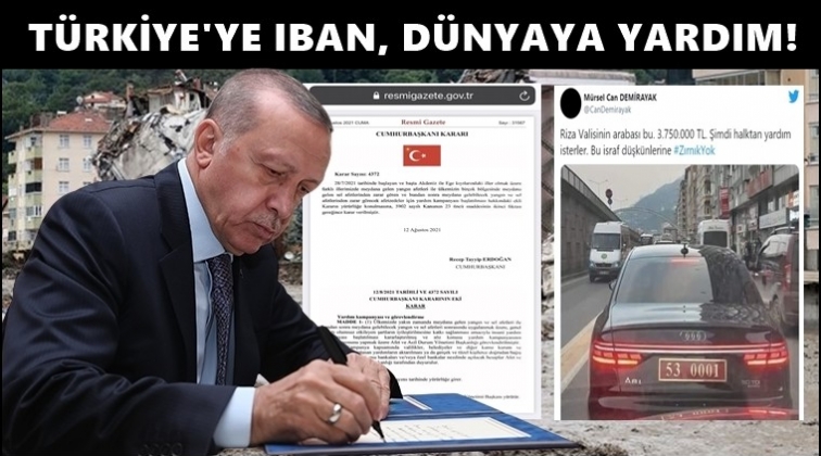 Türkiye’ye IBAN, dünyaya yardım!