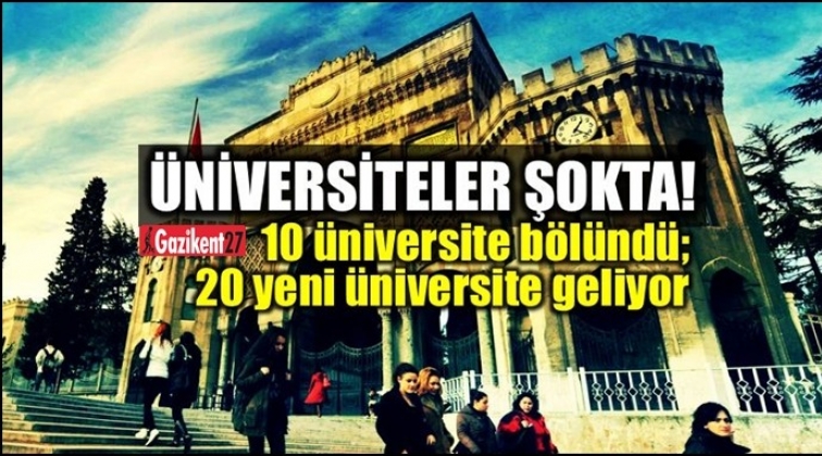 Üniversiteleri bölen tasarı kabul edildi