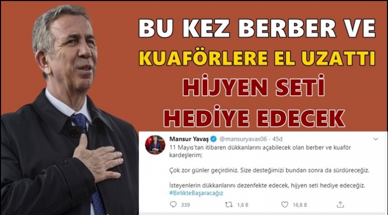 Yavaş, berberlere yardım eli uzattı