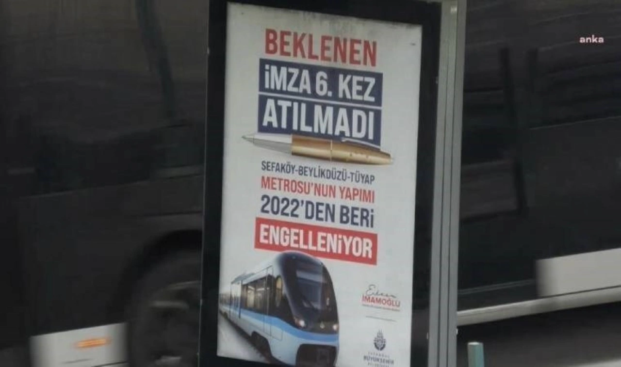 Yurttaşlardan Sefaköy-Beylikdüzü Metro hattı için atılmayan 'cumhurbaşkanı imzası' tepkisi